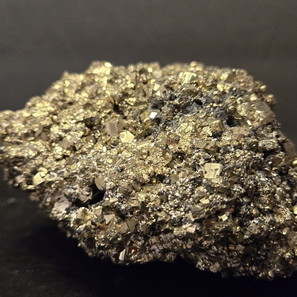 Raw Pyrite Cluster 3.75" Peru Pyrite Crystal Cubes In Matrix 512.5g SEE VIDEO - Picture 9 of 17